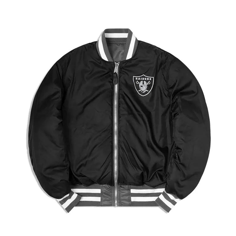 [13118245] Las Vegas Raiders Reversible Grey Men's Jacket