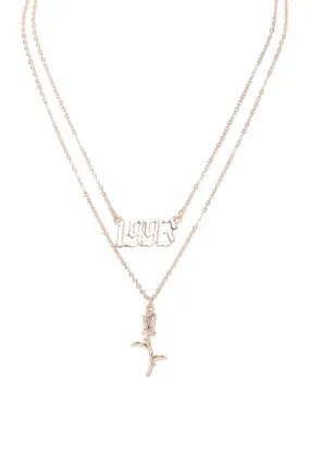 1993 Rose Necklace - Gold