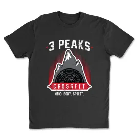 3 Peaks CrossFit Stacked Mens - T-Shirt