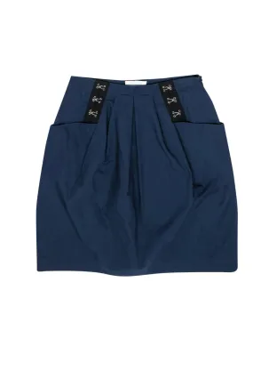 3.1 Phillip Lim - Navy Miniskirt w/ Hook Accents Sz 4