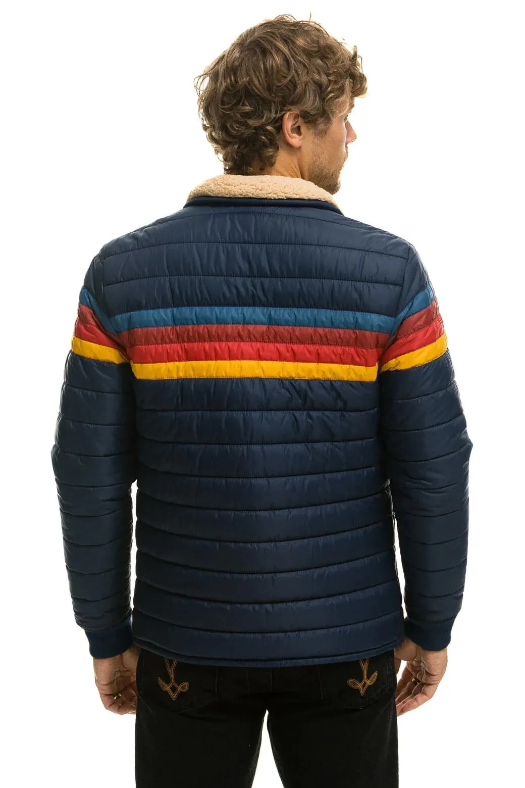 4 STRIPE JACKET - NAVY