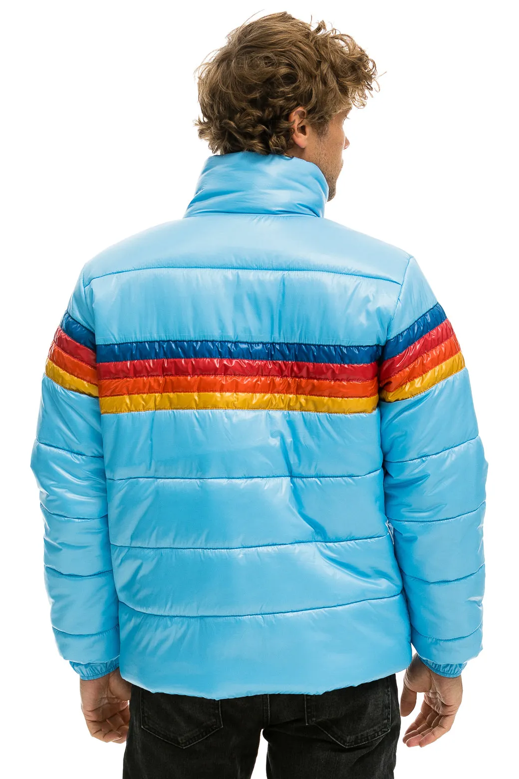 4 STRIPE LUXE TRAVELER JACKET - GLOSSY SKY