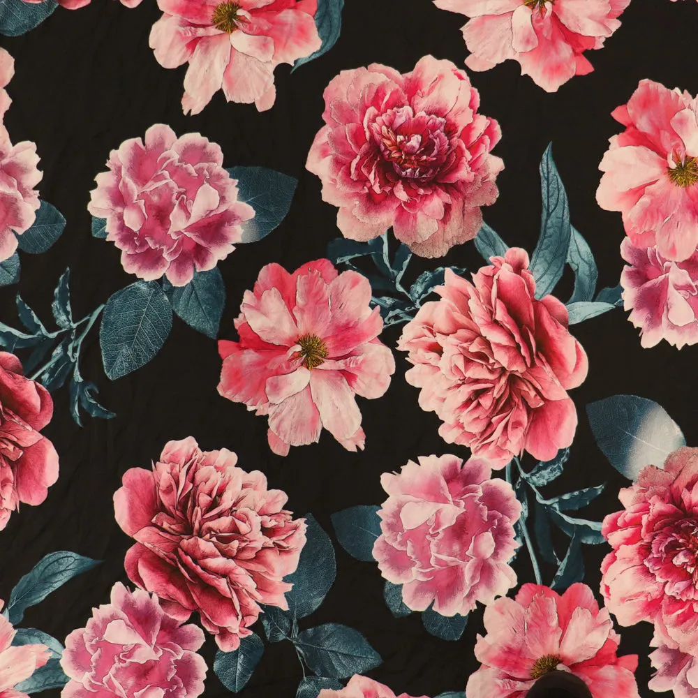 (40C) Pink Floral Fabric