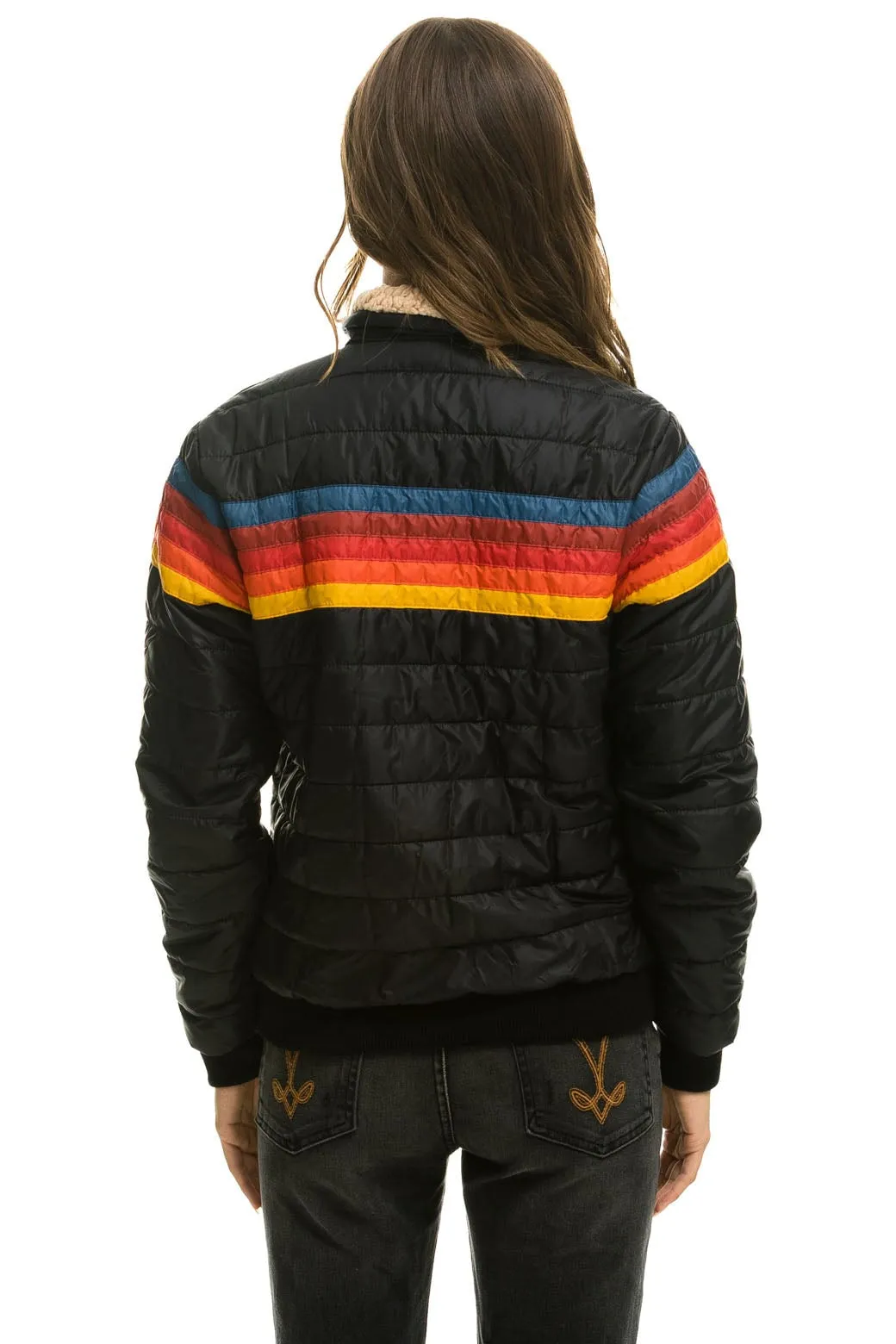 5 STRIPE JACKET -  BLACK