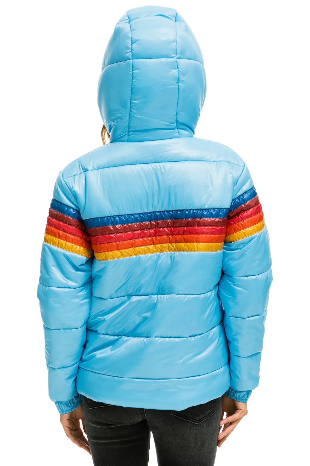 5 STRIPE LUXE TREKKER JACKET - GLOSSY SKY