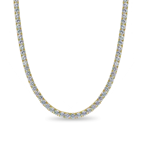 5mm 18 Brass Tennis Chain - Yellow Gold