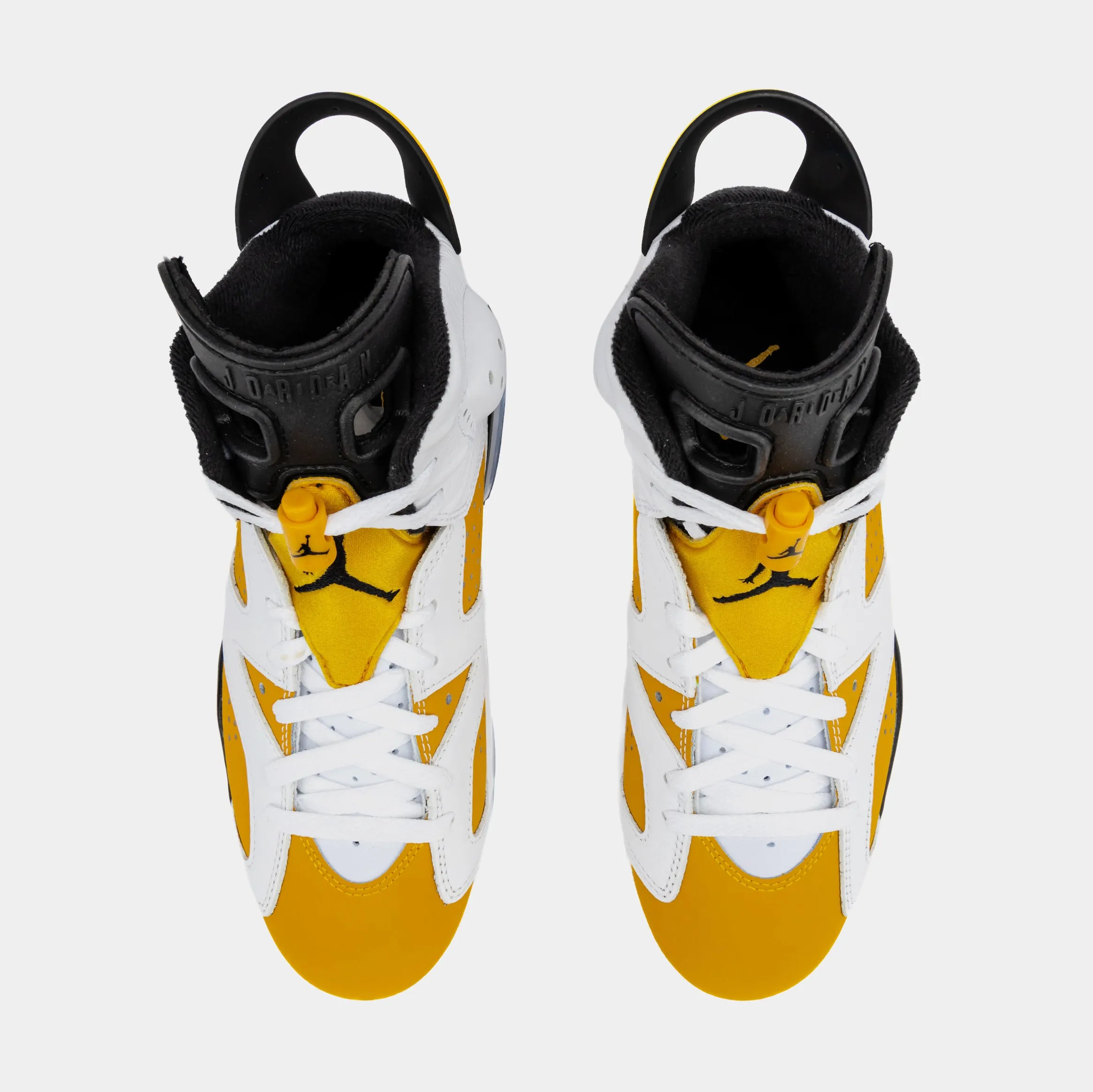 Air Jordan 6 Retro Yellow Ochre Mens Lifestyle Shoes (White/Yellow Ochre/Black) Free Shipping