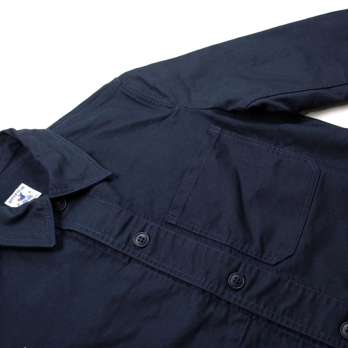 Arpenteur - Auto Moleskine Cropped Work Jacket - Navy