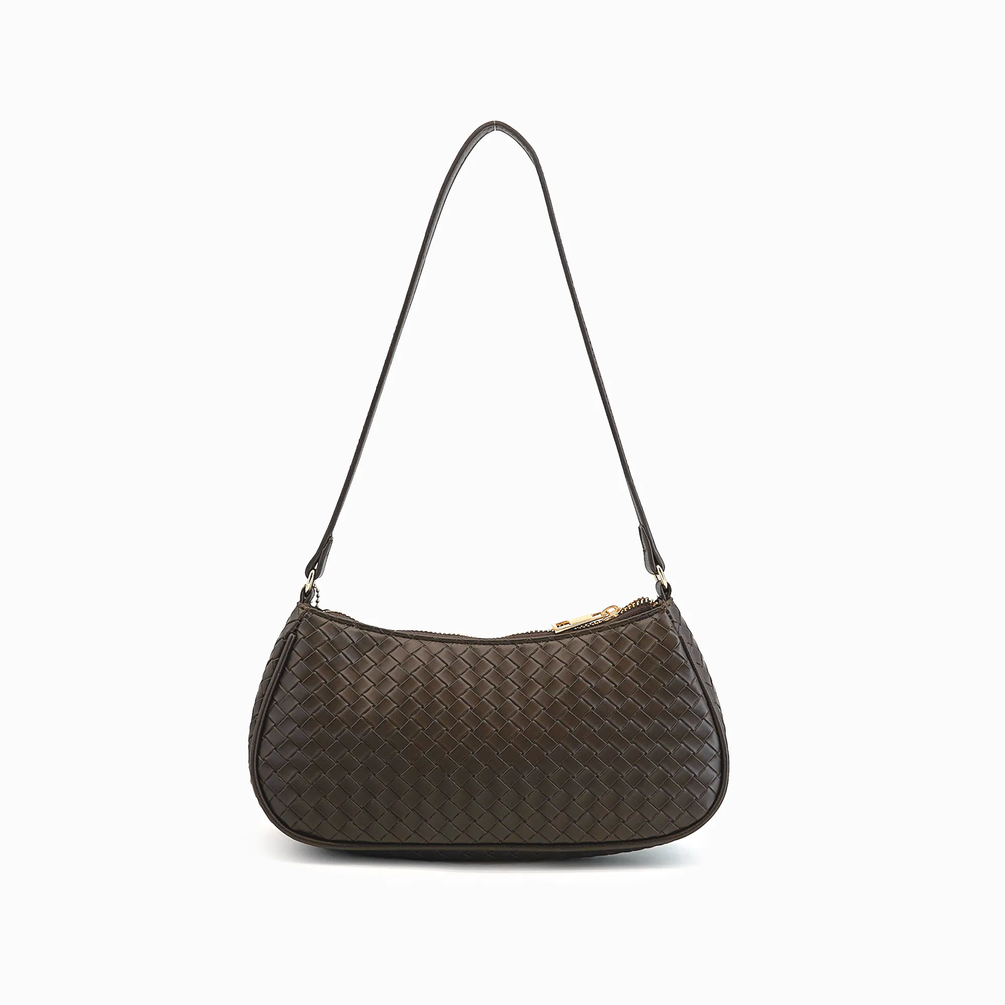 Ash Heart Tassel Woven Shoulder Bag