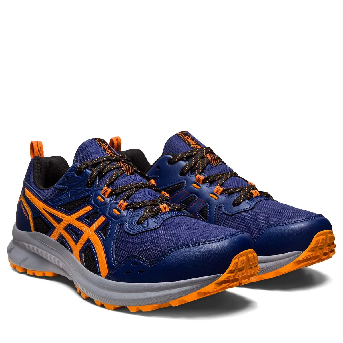 Asics Trail Scout 3 Men Deep Ocean Bright Orange     3 