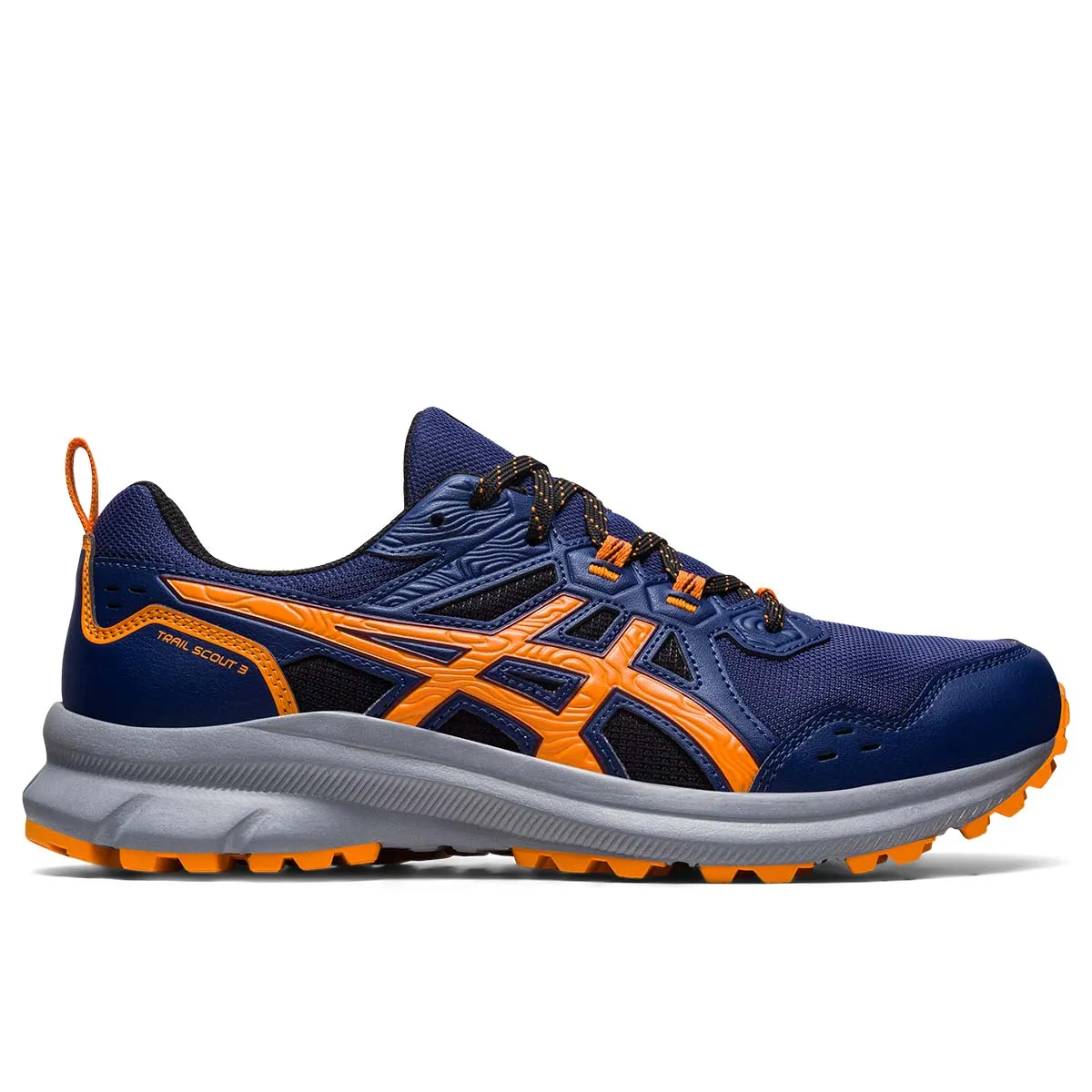 Asics Trail Scout 3 Men Deep Ocean Bright Orange     3 