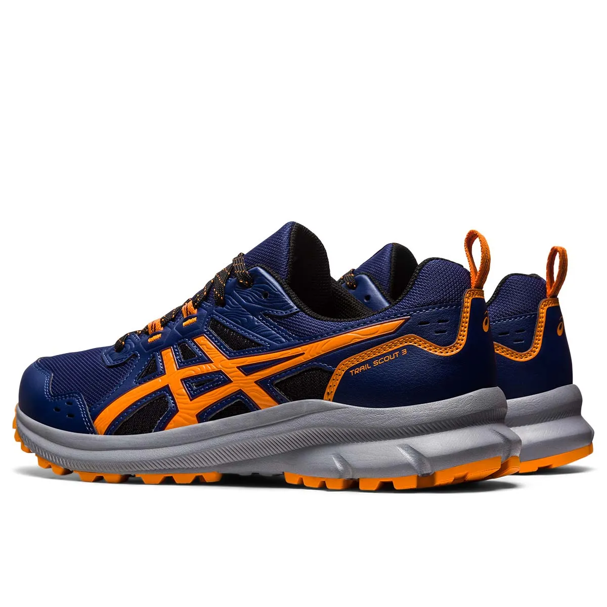 Asics Trail Scout 3 Men Deep Ocean Bright Orange     3 