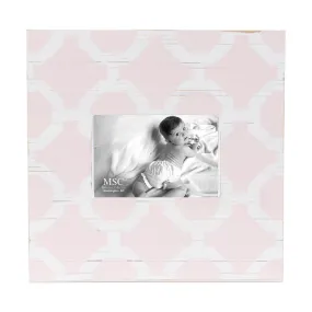 Baby Pink Trellis Picture Frame