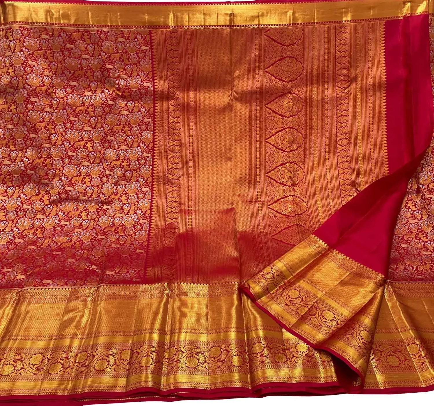 Beautiful Pink Handloom Kanjeevaram Silk Saree