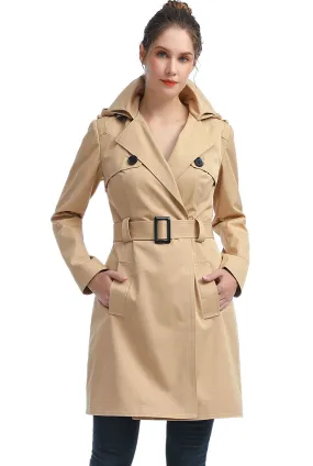 BGSD Women Gabby Waterproof Hooded Trench Coat