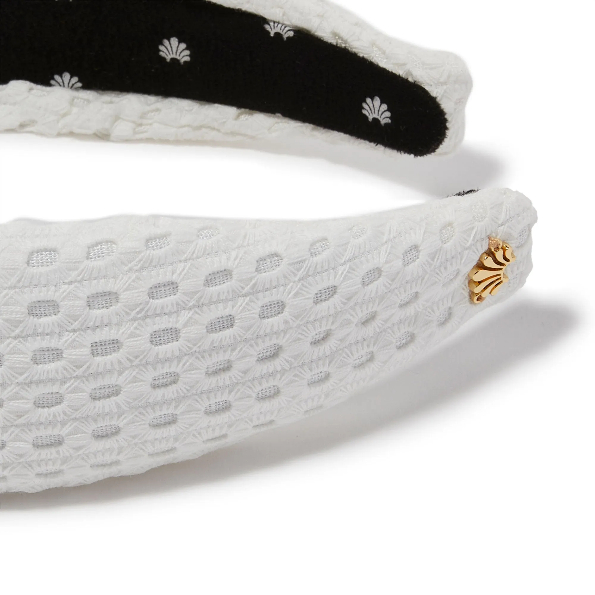 BIANCA EYELET KNOTTED HEADBAND