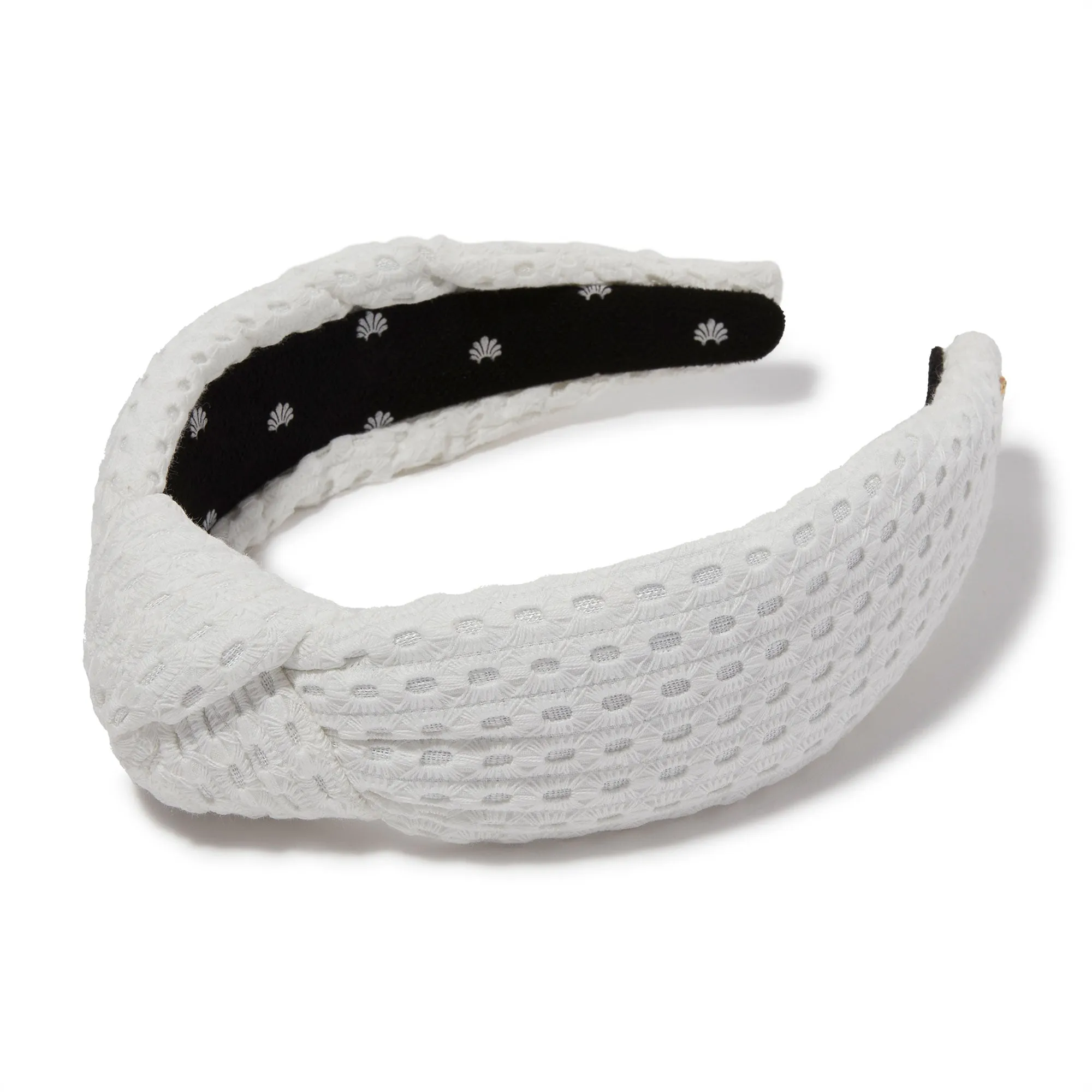 BIANCA EYELET KNOTTED HEADBAND