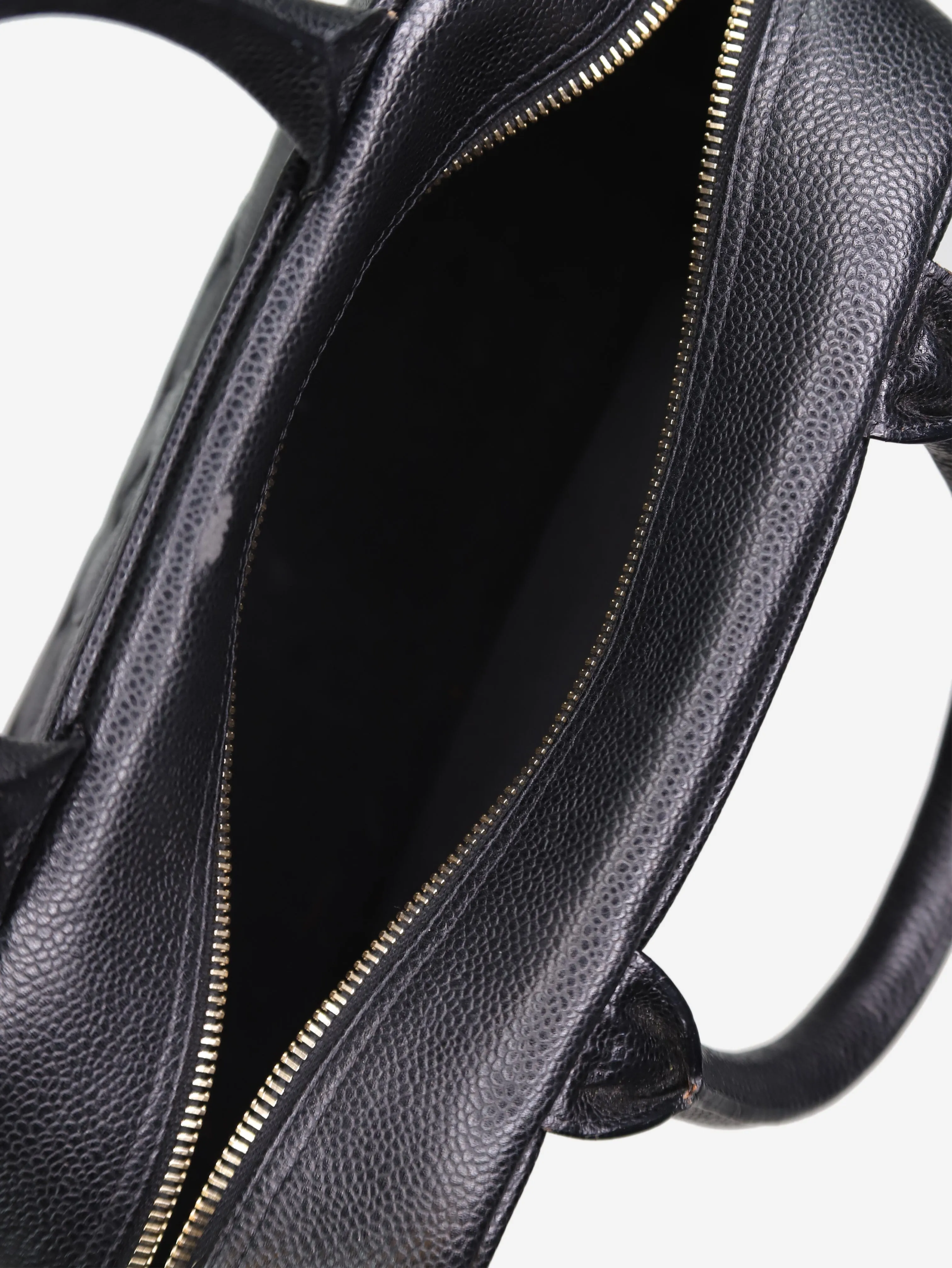 Black 2003-2004 caviar Bowler bag