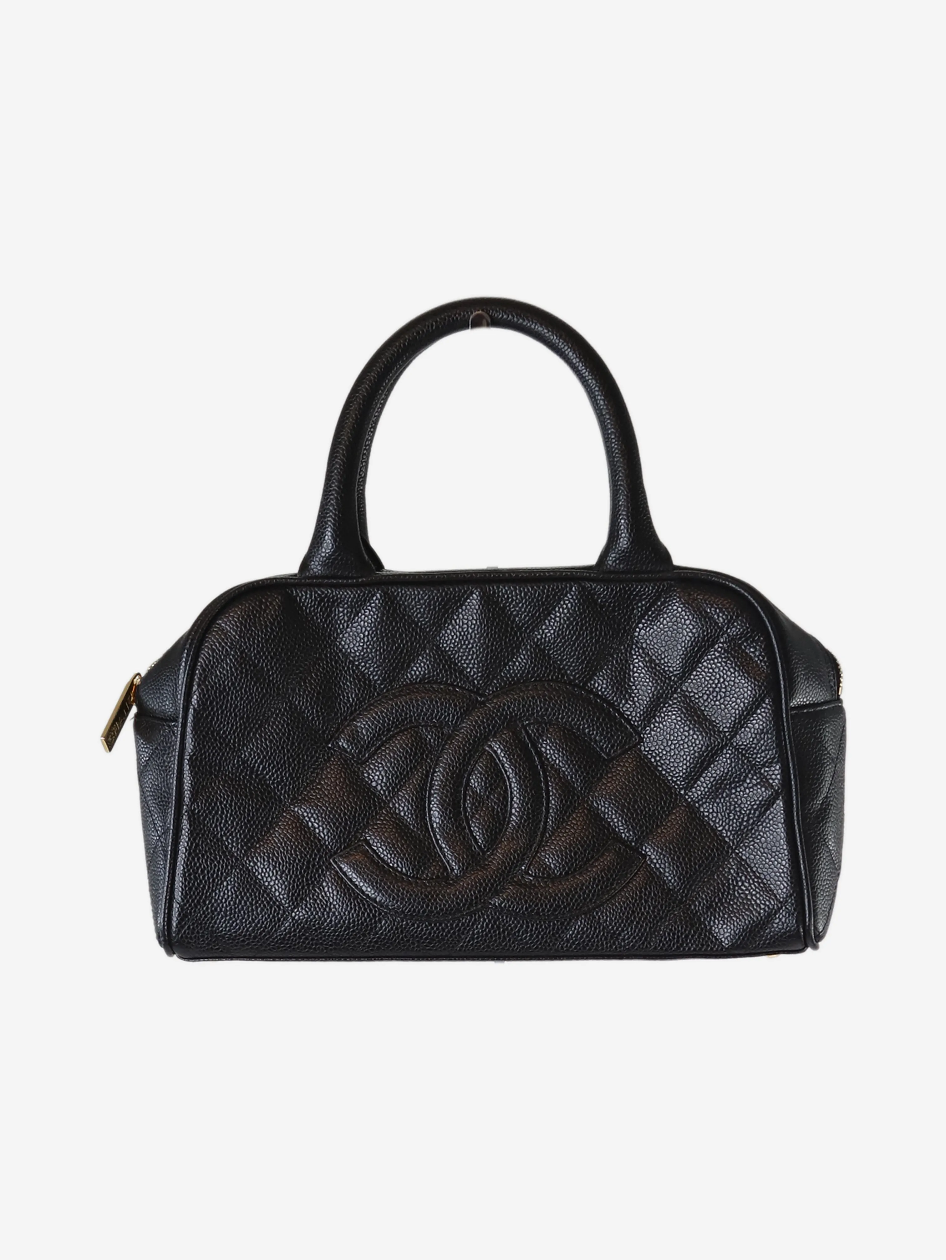 Black 2003-2004 caviar Bowler bag