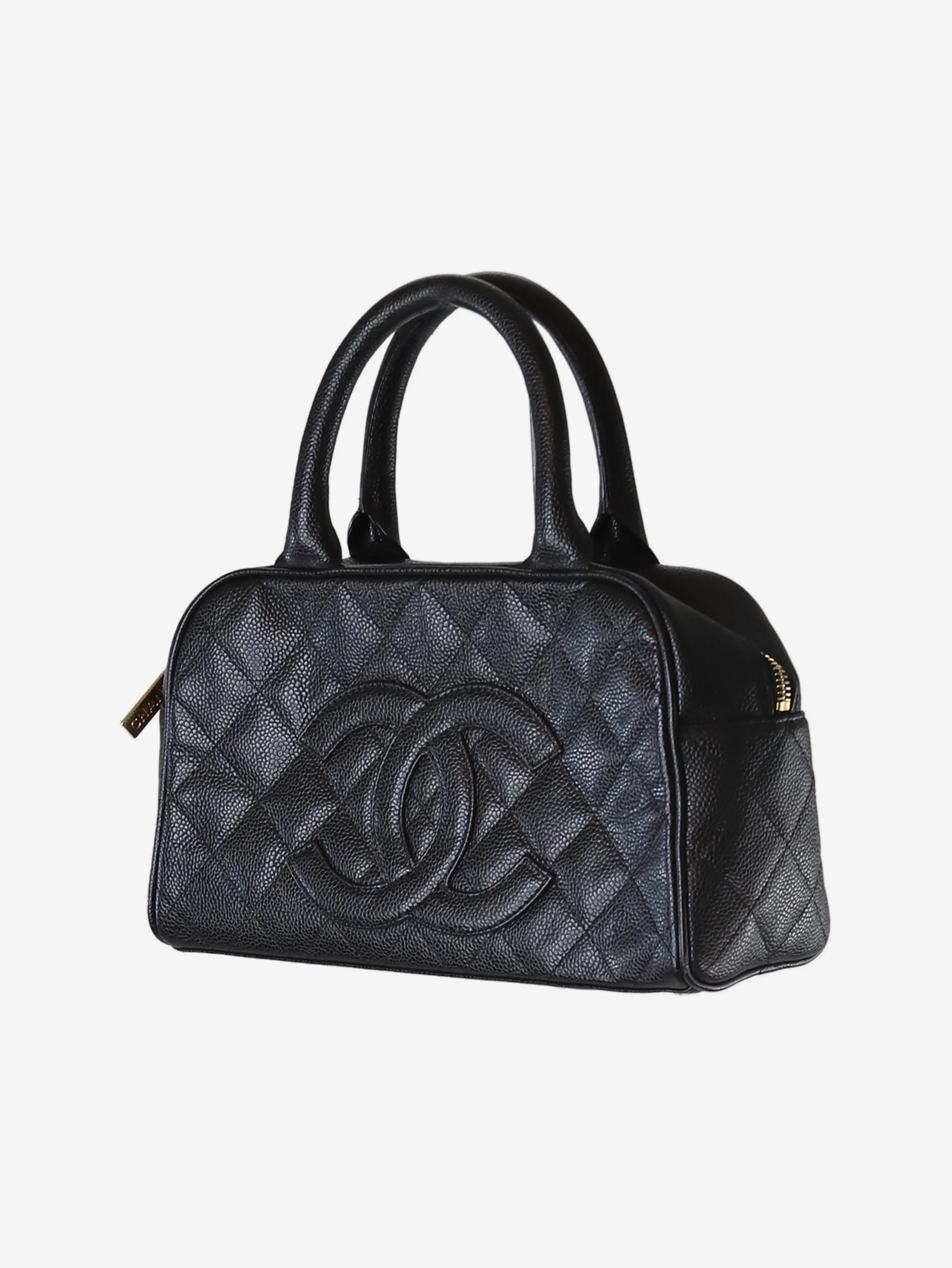 Black 2003-2004 caviar Bowler bag