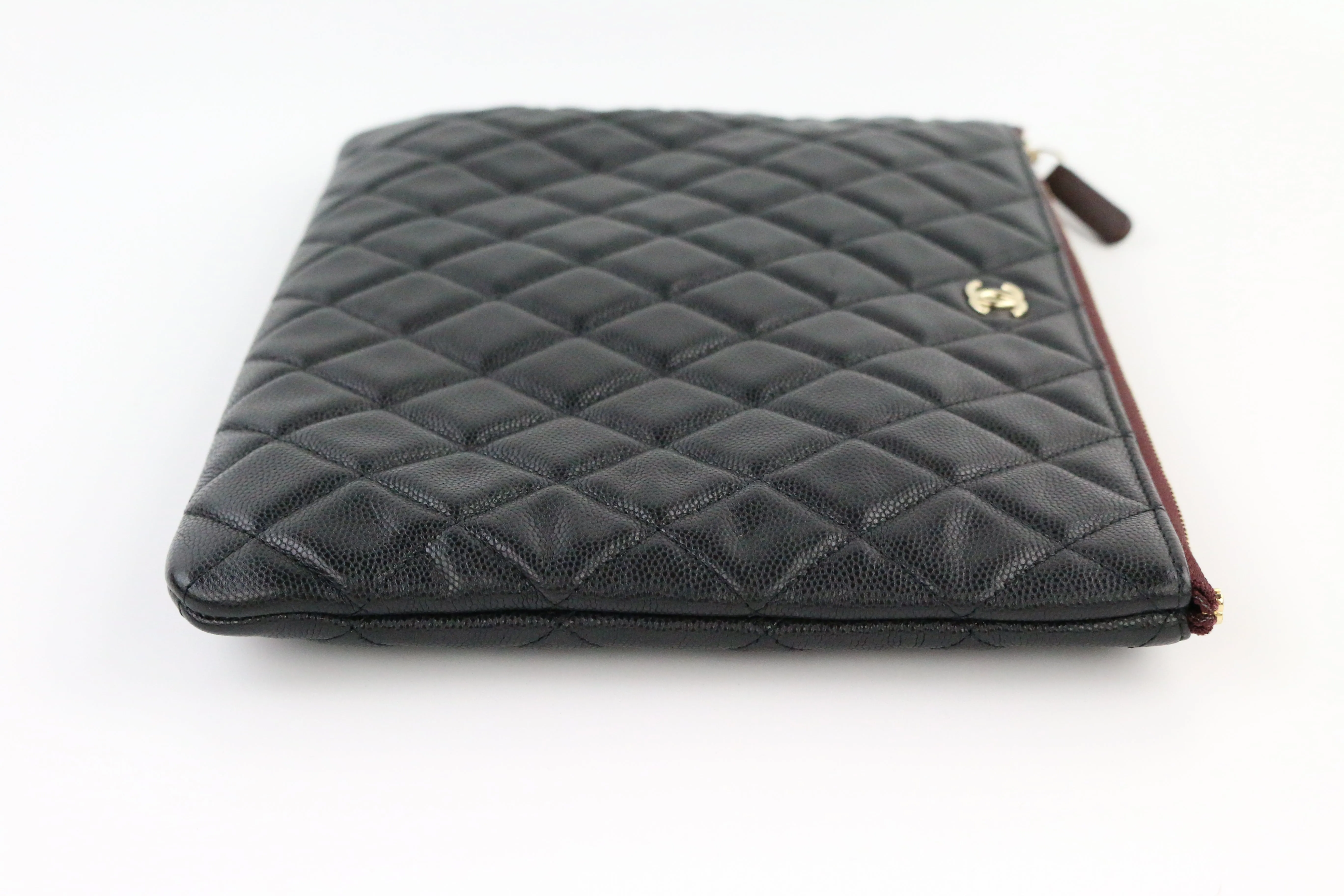 Black Caviar Quilted Medium O Case