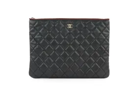 Black Caviar Quilted Medium O Case