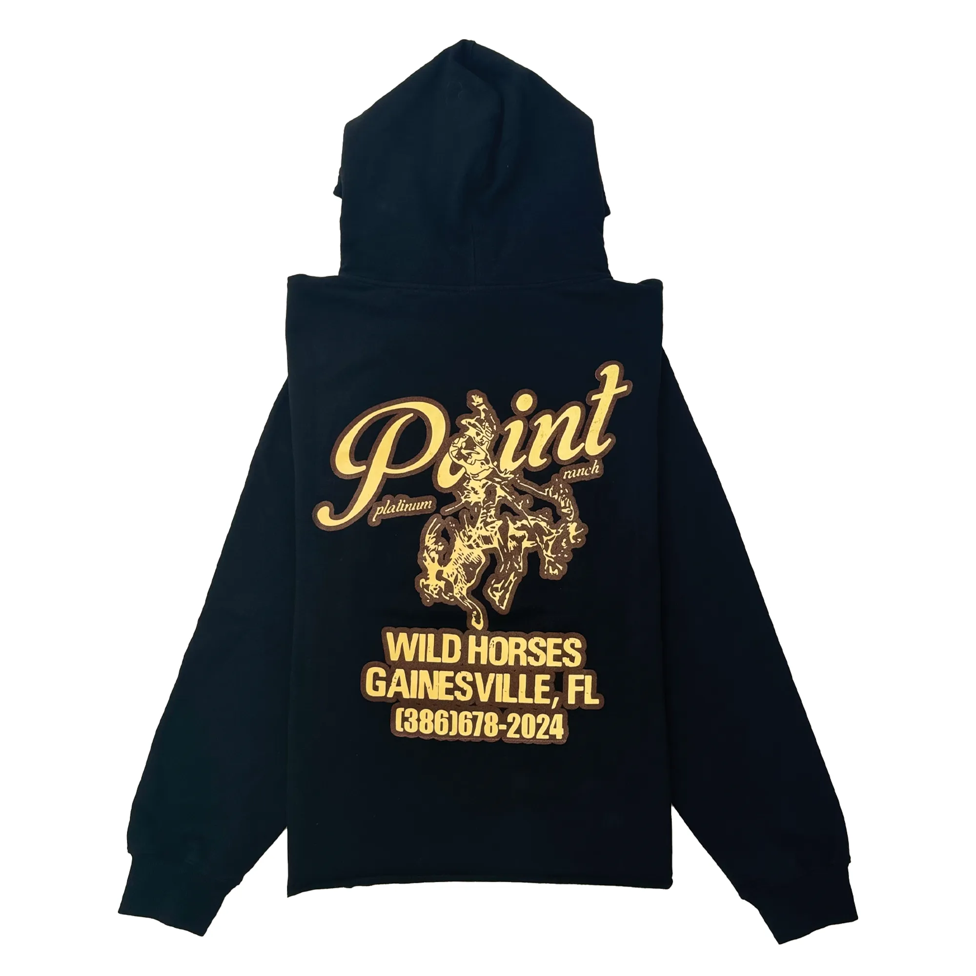 Black Wild Horse Ranch Hoodie