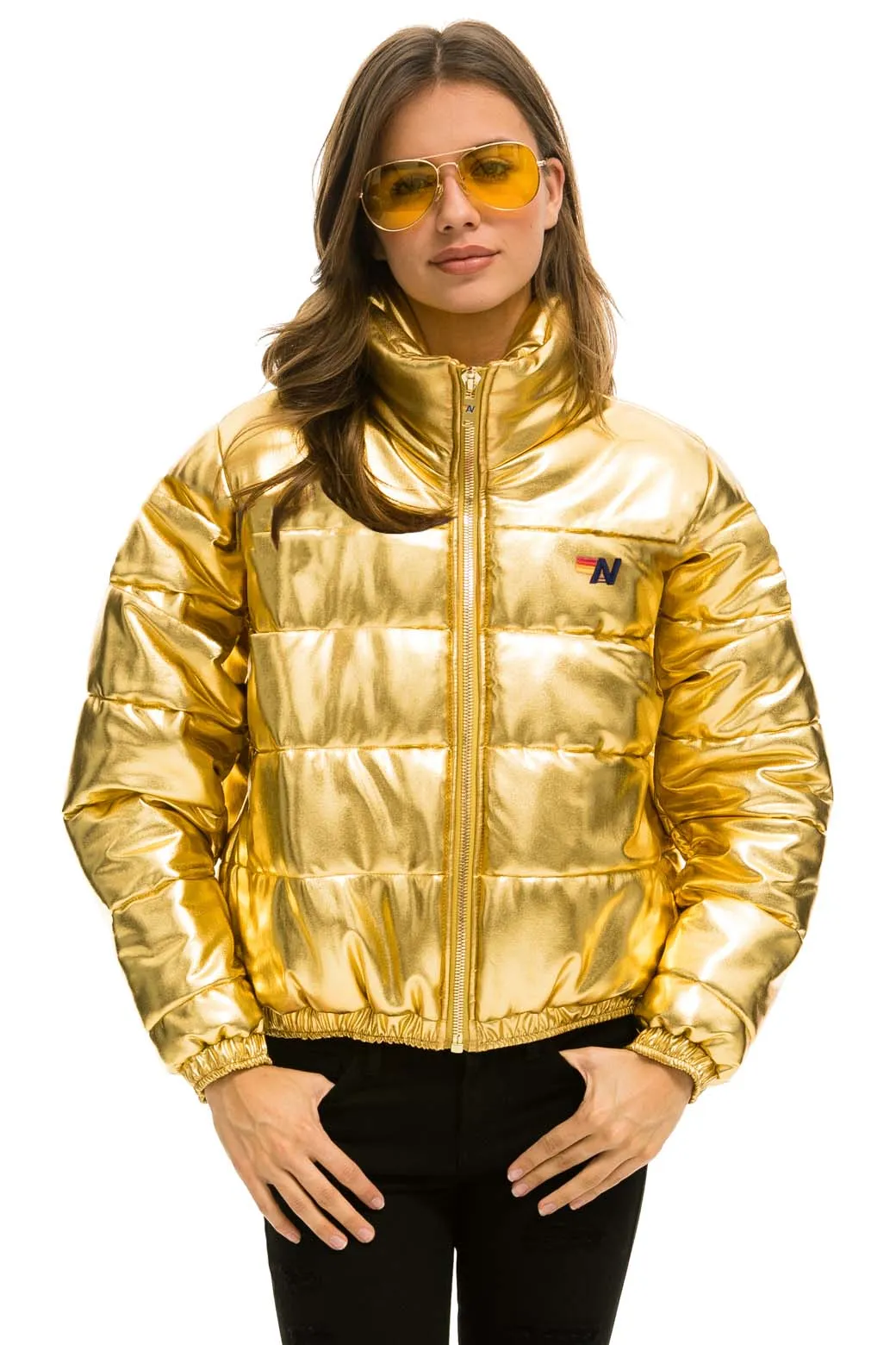 BOLT LUXE APRES PUFFER JACKET - METALLIC GOLD