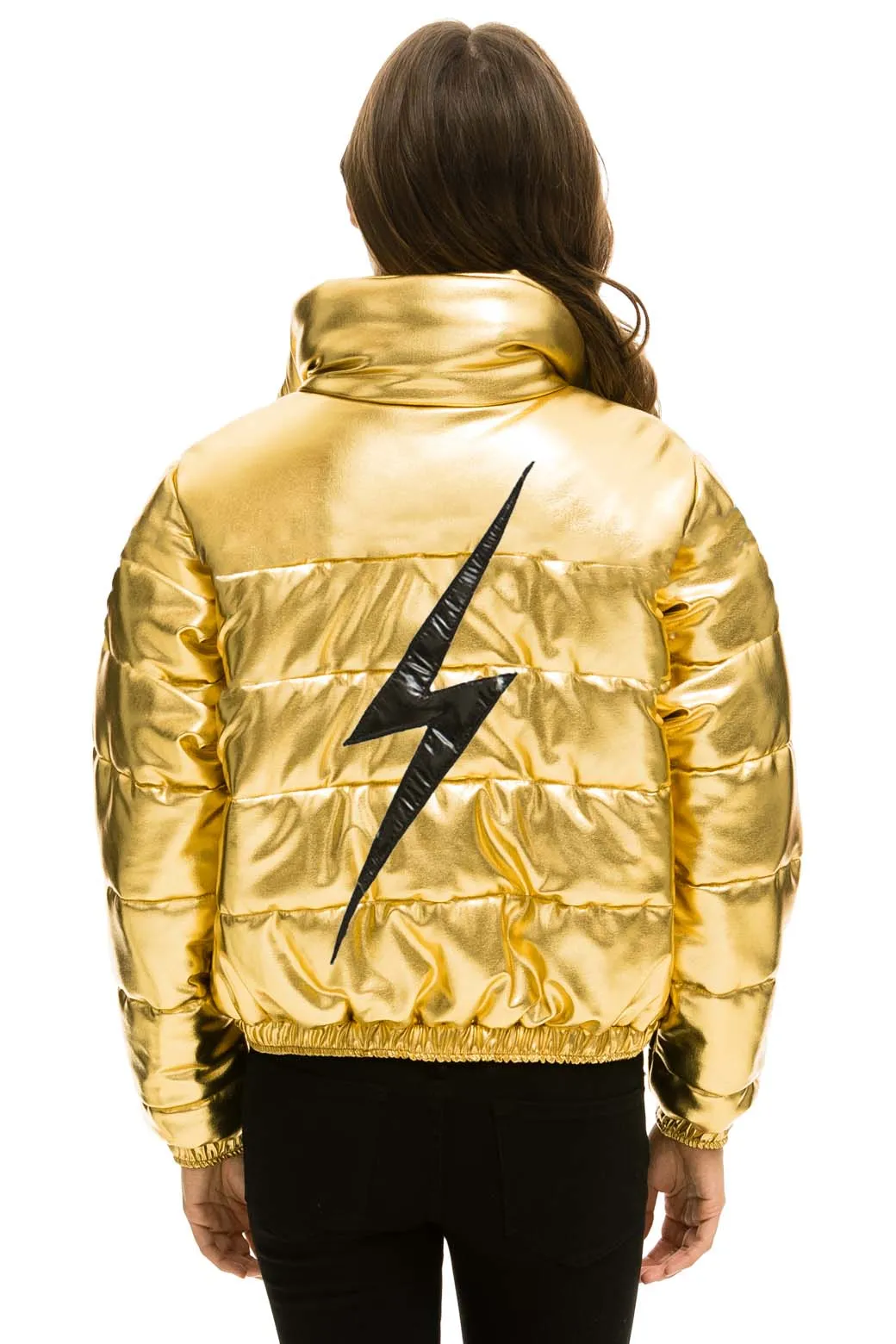 BOLT LUXE APRES PUFFER JACKET - METALLIC GOLD