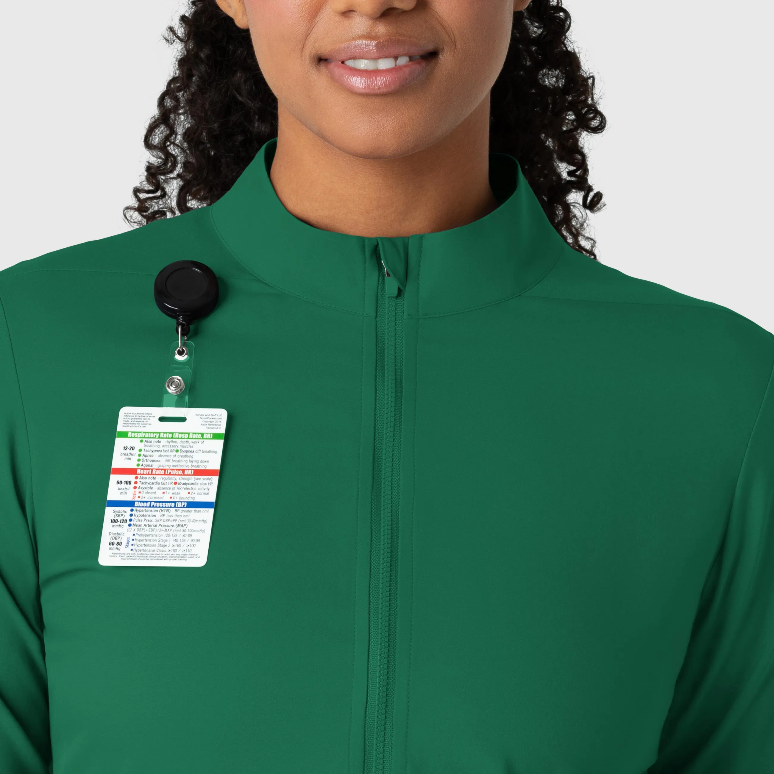 Boundless Women's Warm Up Scrub Jacket - Hunter