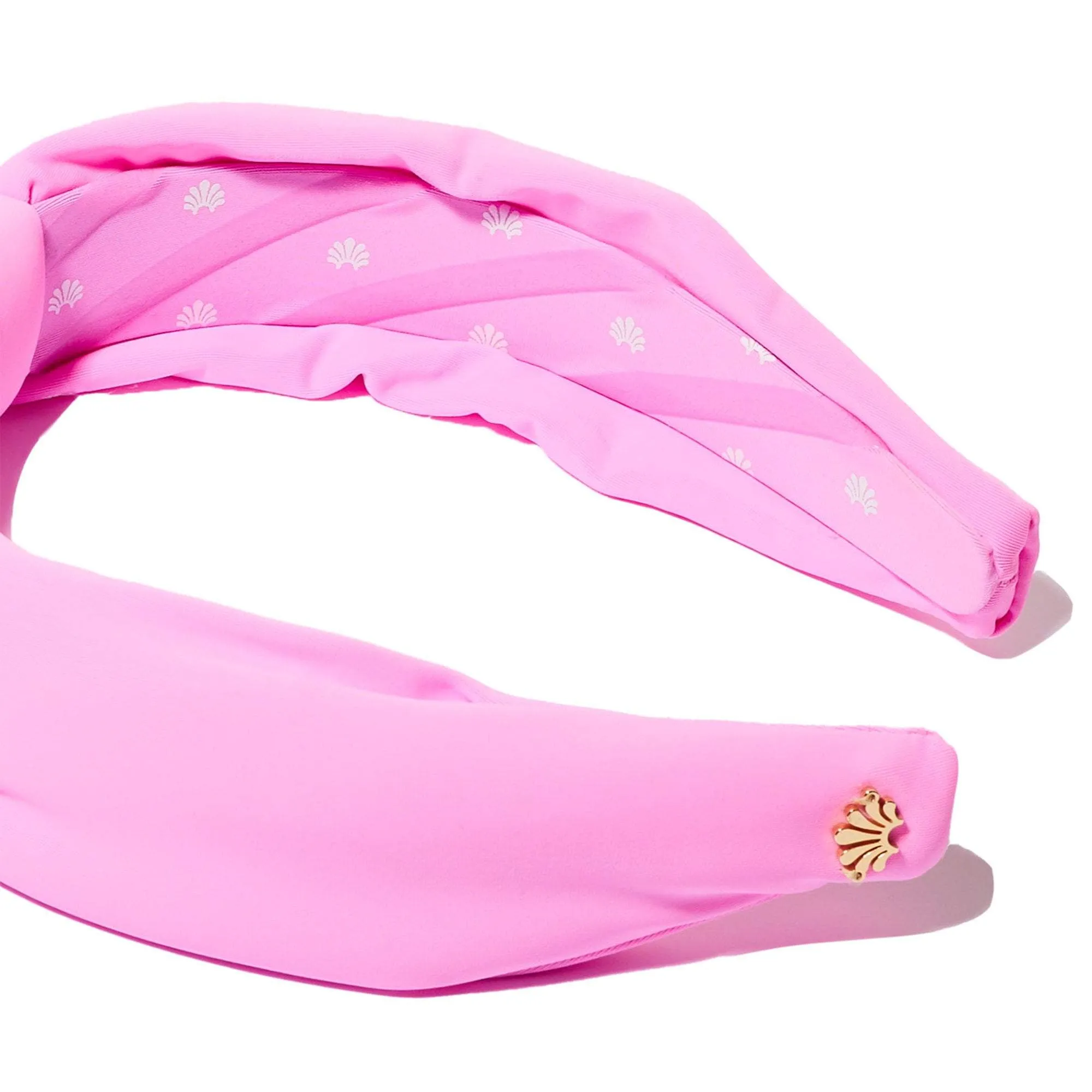 BUBBLEGUM NEOPRENE KNOTTED HEADBAND