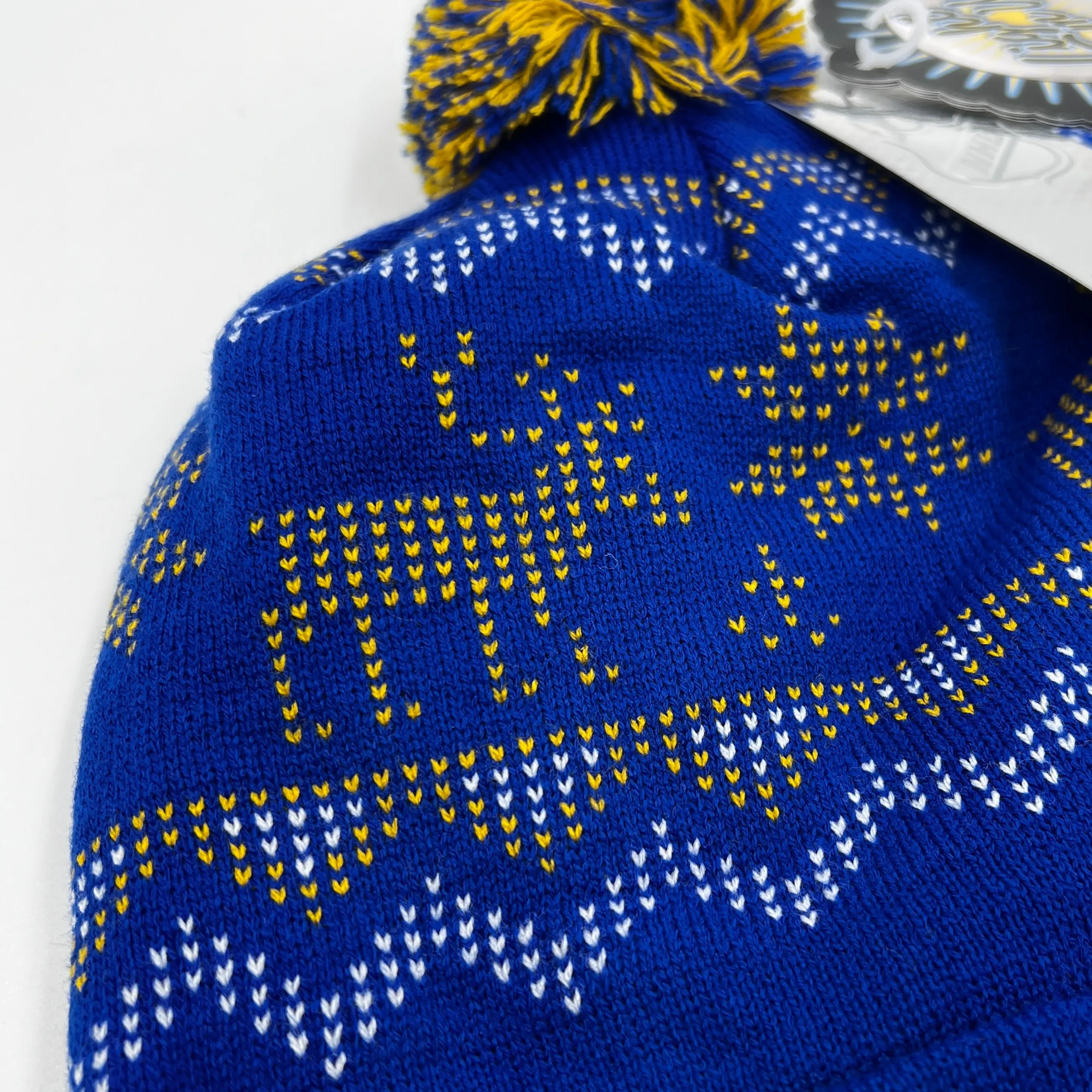 Buffalo Sabres Royal & Gold Light Up Ugly Knit Hat