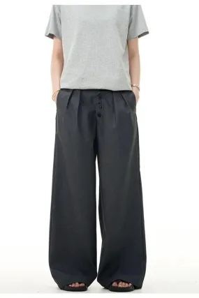 Button-Down Drape Trousers