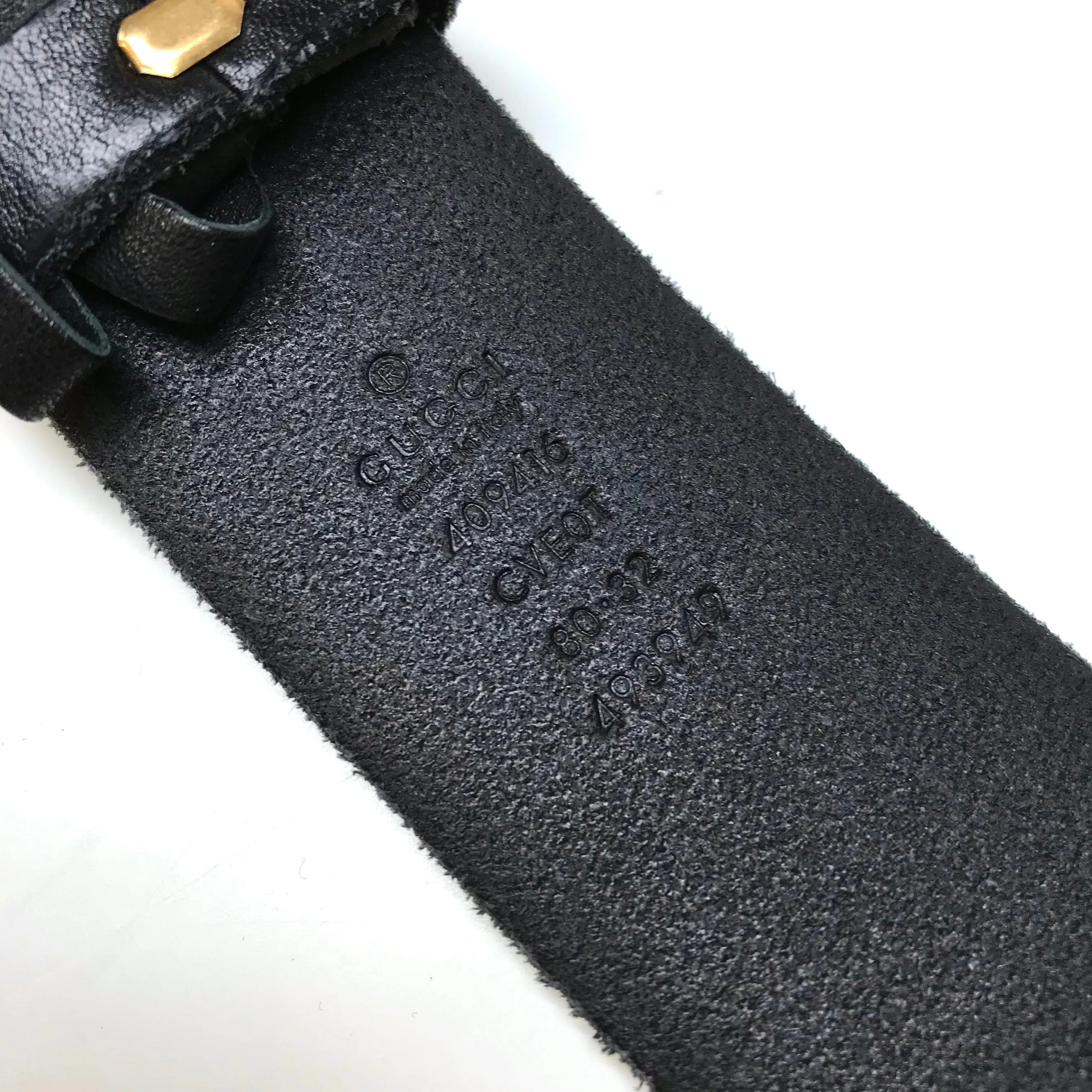 Calfskin Double G Belt 80 32