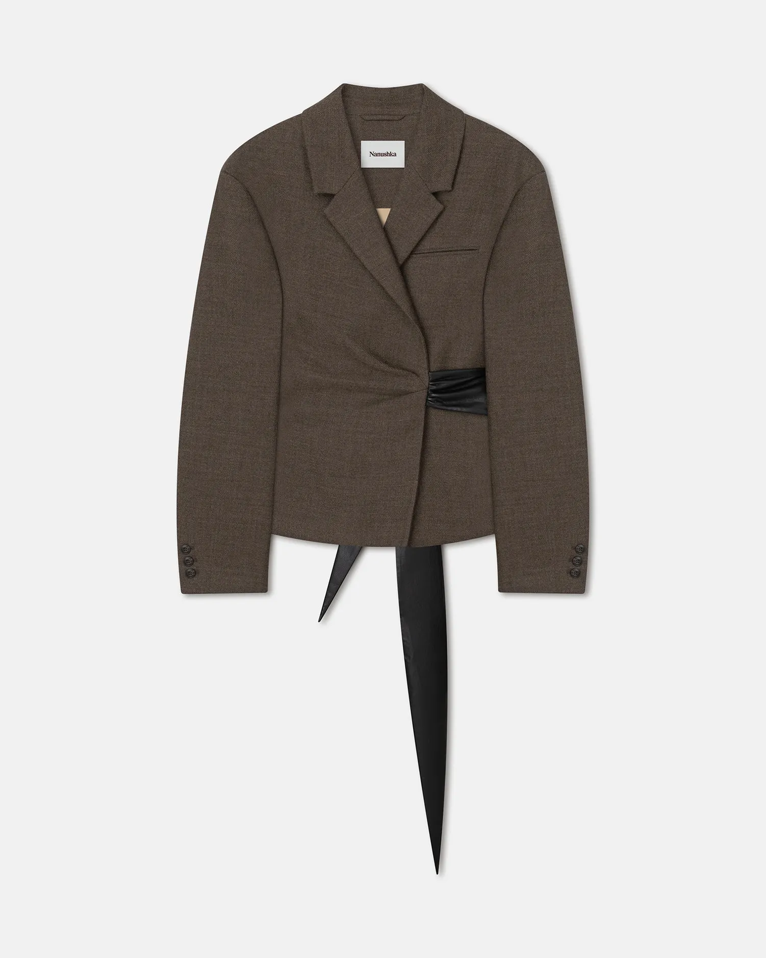 Candace - Sale Wool Blazer - Walnut