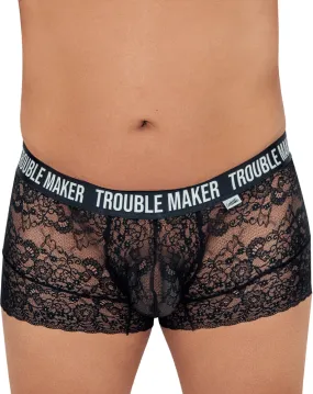 Candyman 99616x Trouble Maker Lace Trunks Black