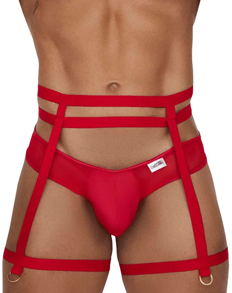 Candyman 99677 Garter Thongs Two Piece Set