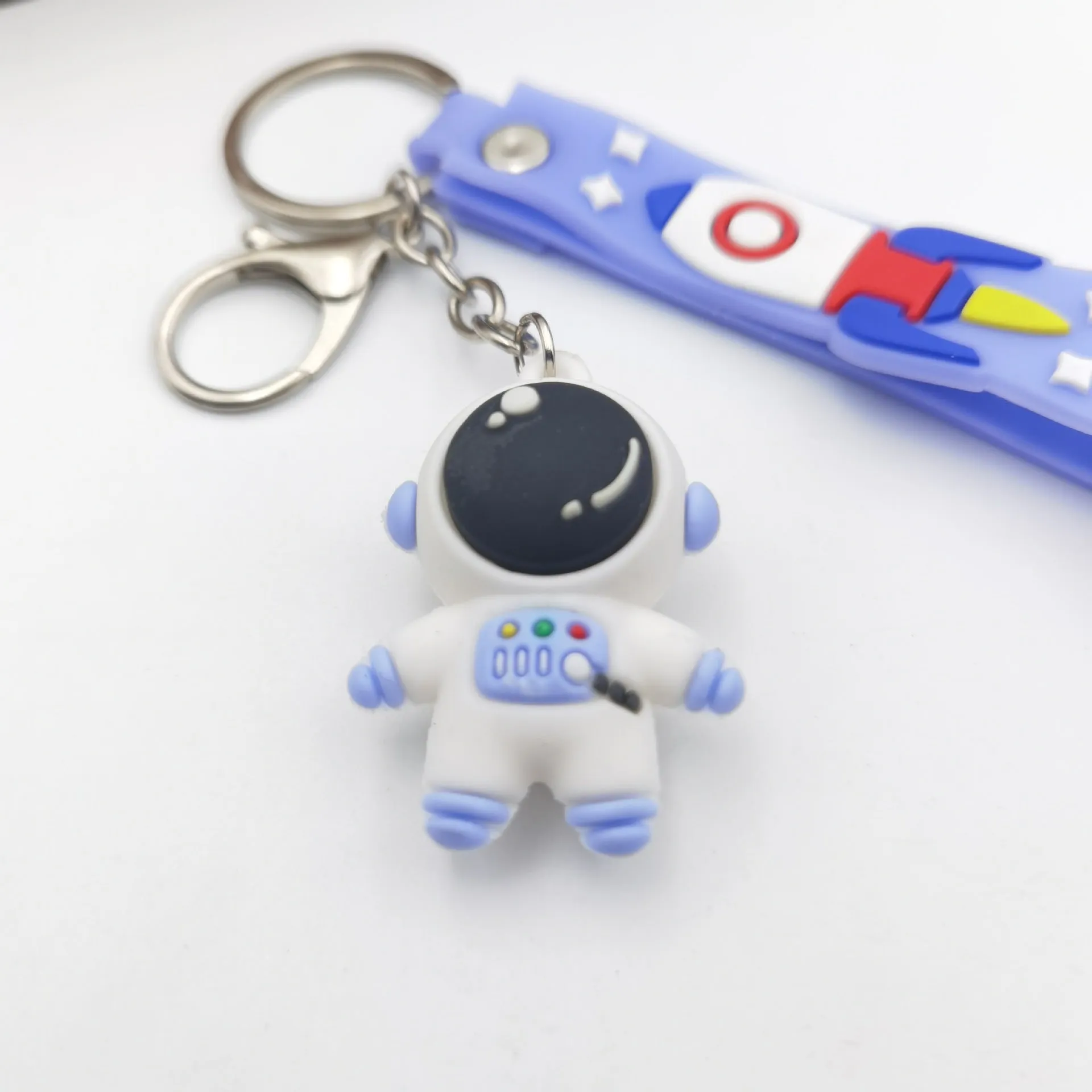 Cartoon Planet Trip Astronaut Key Chain