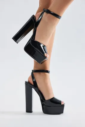 Catalina Platform Block Heels - Black