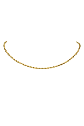 Chunky Twisted Necklace 14K Gold Plated