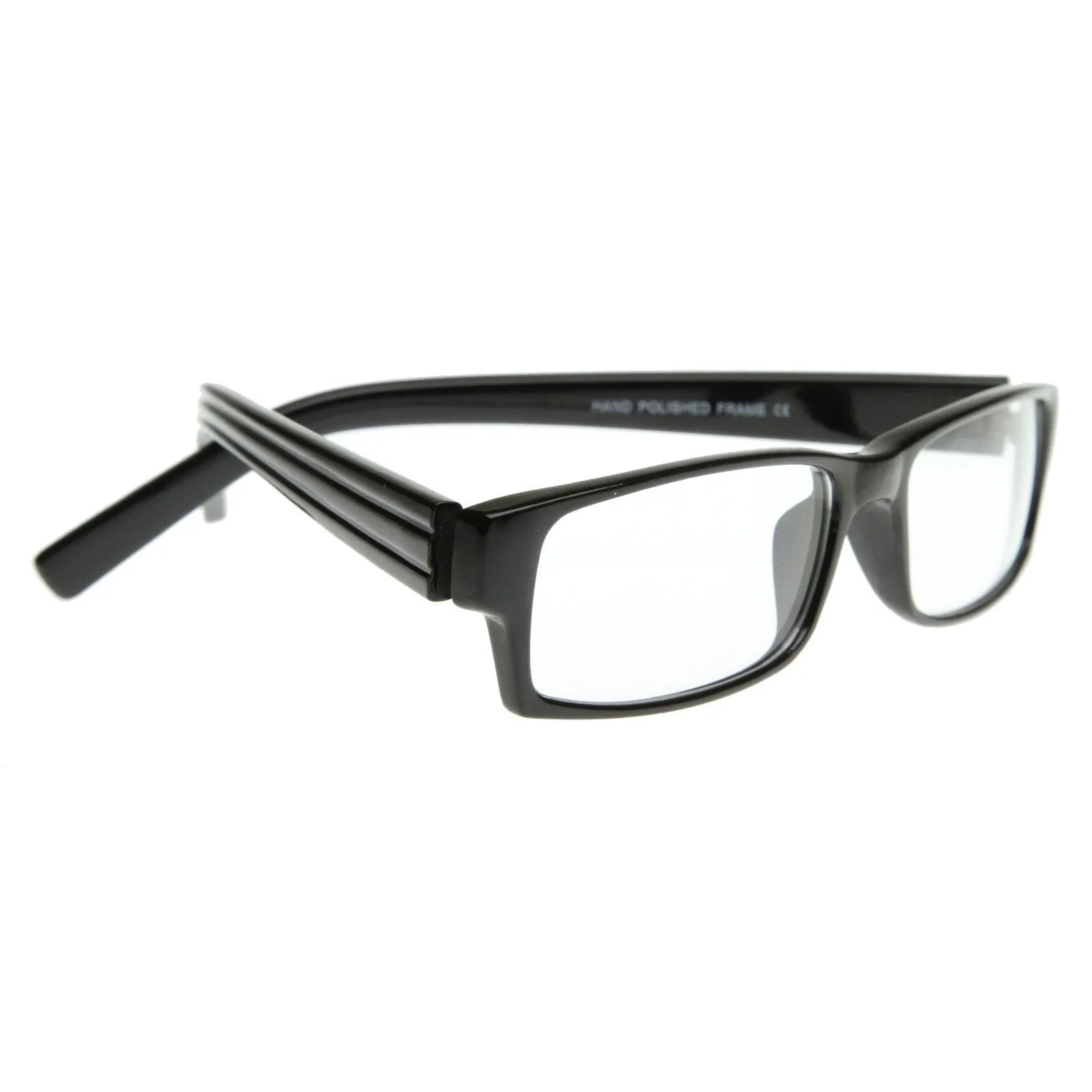 Classic Thin Rectangle Clear Lens RX Optical Glasses