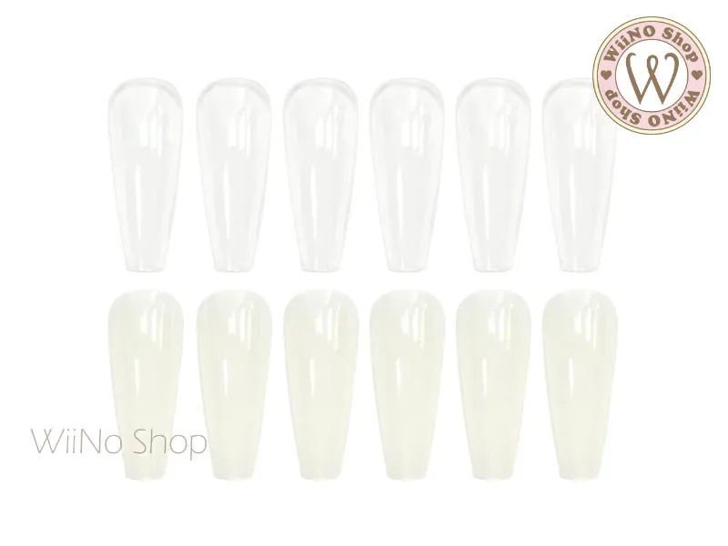 Coffin Practice Display Nail Tips - 24 pcs