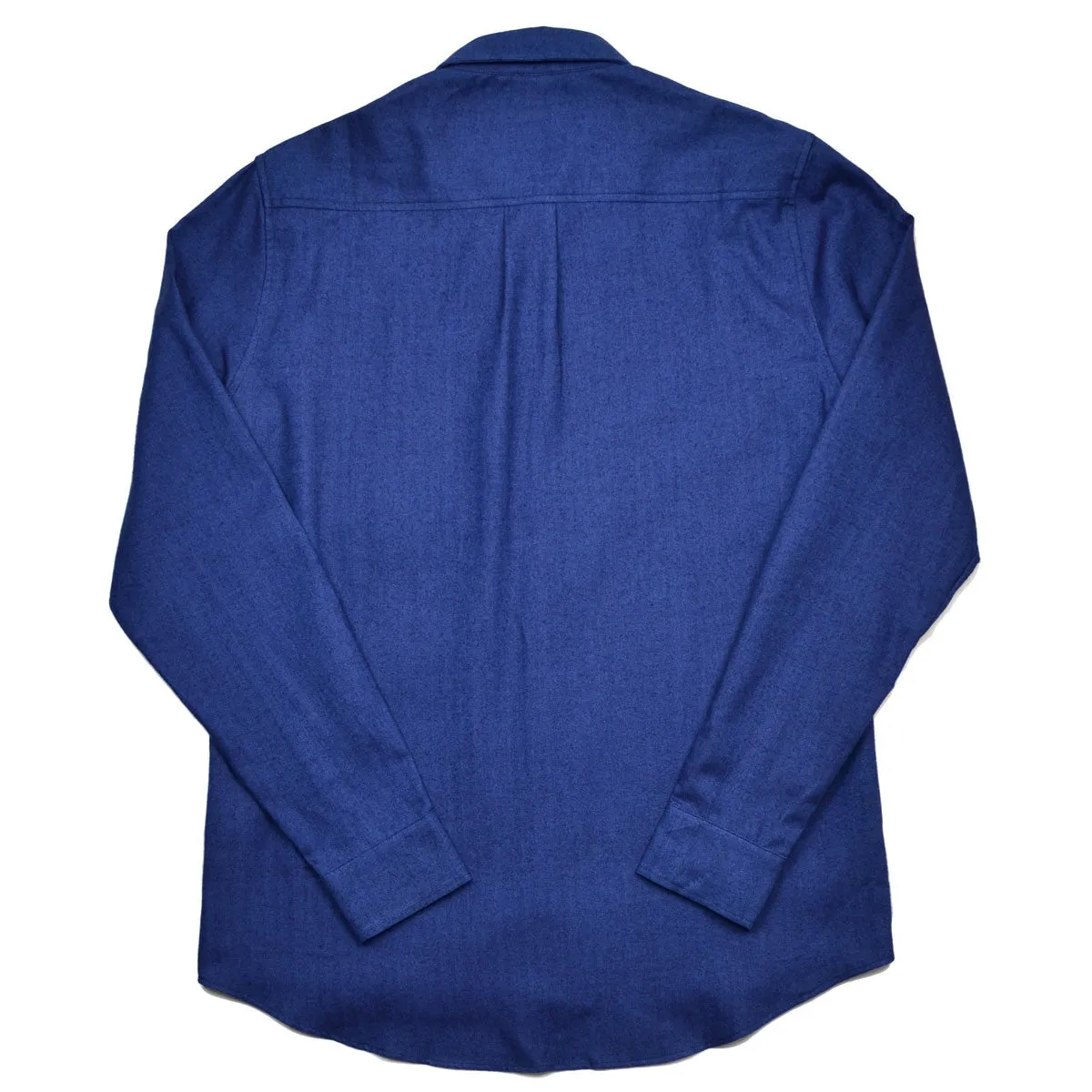 Coltesse - Ksenia Claudine Vertical Pocket Shirt - Blue Indigo Chevrons