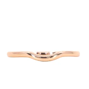 Contour Wedding Band - Women's Plain Curved Wedding Band