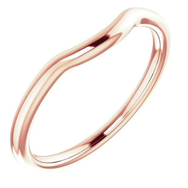 Contour Wedding Band - Women's Plain Curved Wedding Band