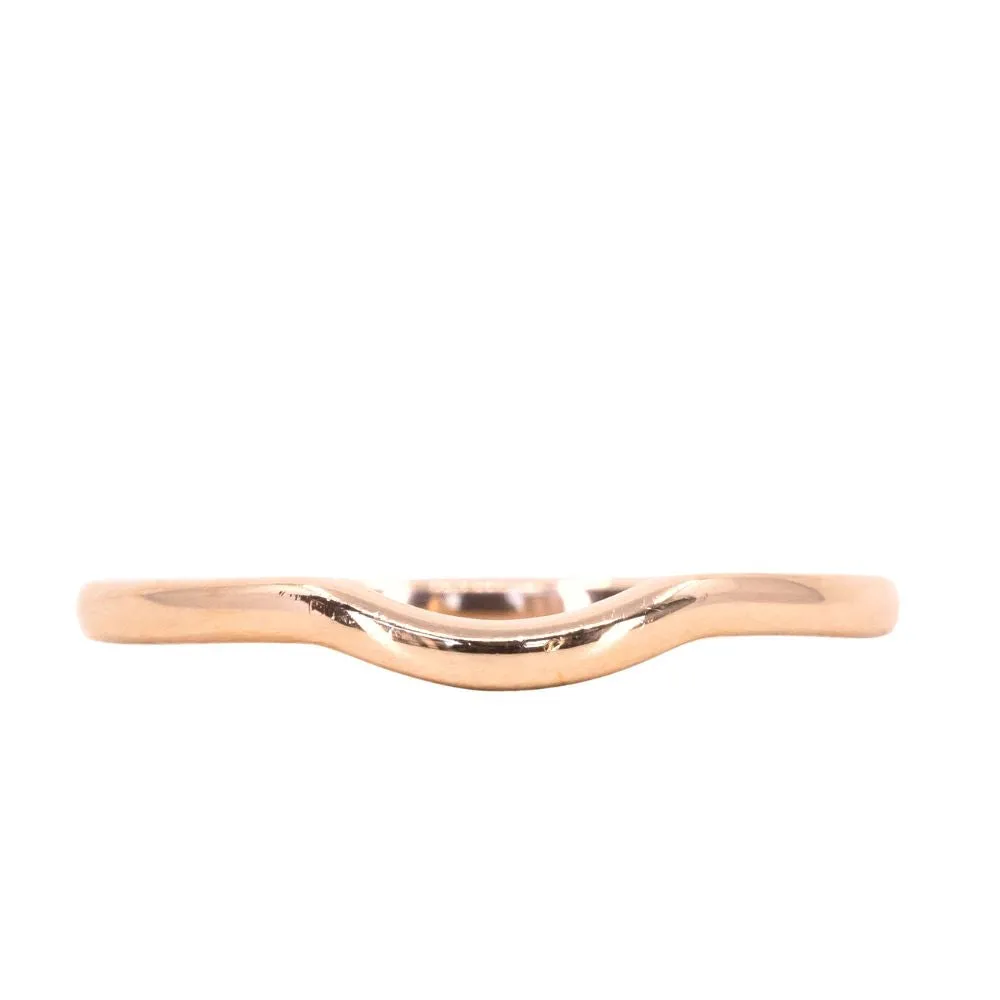 Contour Wedding Band - Women's Plain Curved Wedding Band