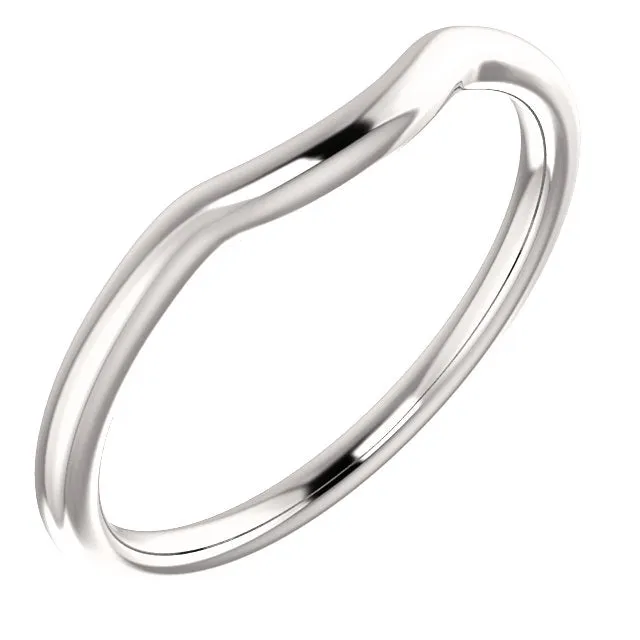 Contour Wedding Band - Women's Plain Curved Wedding Band