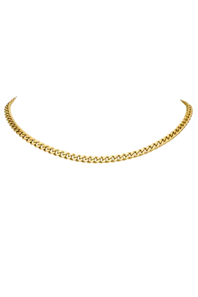 Curb Necklace 14K Gold Plated