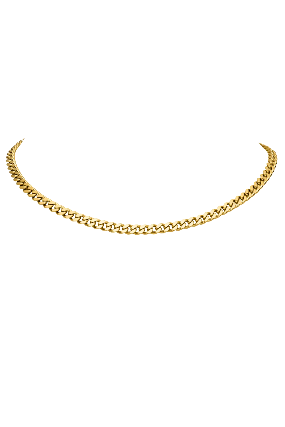 Curb Necklace 14K Gold Plated