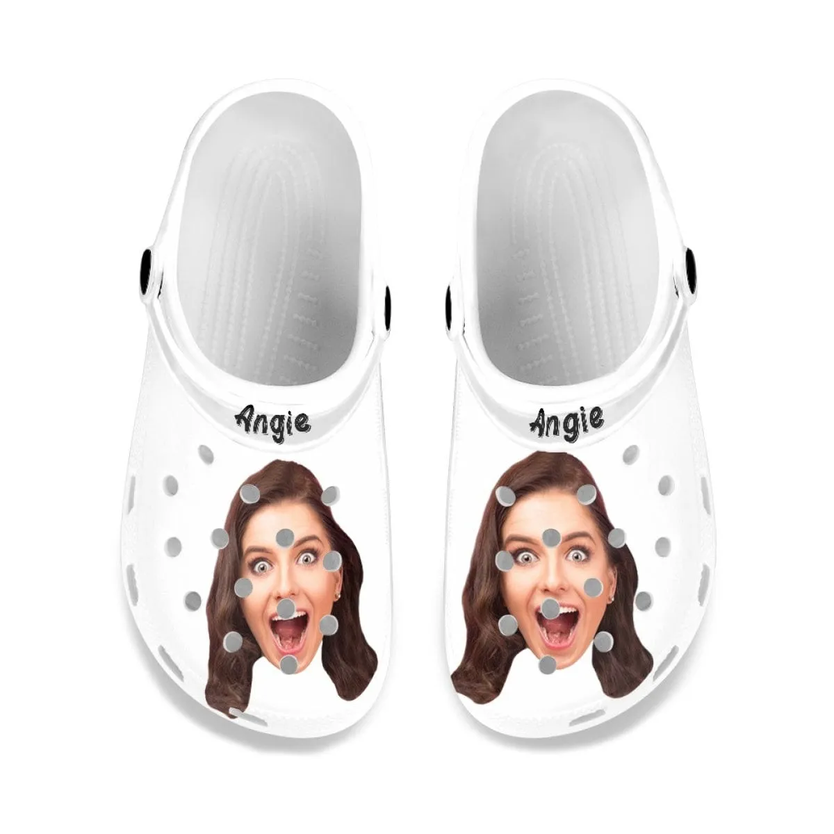 Custom Face&Name Hole Shoes Personalized Photo Clog Shoes Unisex Adult Funny Slippers (DHL is not supported)